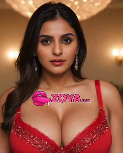 Big Boobs Chandigarh Escort Girl in Red Bra