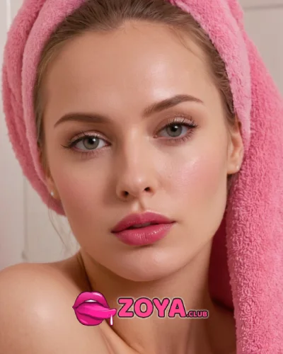 Zoya Foreigner Escorts in Pink Towel
